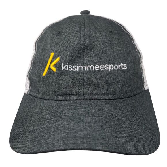 Kissimmee Sports Strapback Mesh Back Trucker Hat Gray OSFA Paramount - Picture 1 of 8